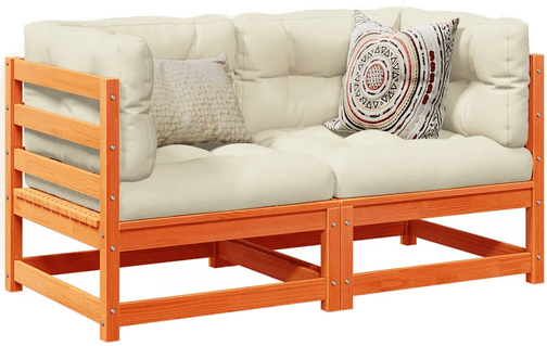 Vidaxl Hagesofasett 2 deler