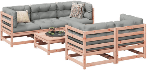 Vidaxl Hagesofasett 6 deler