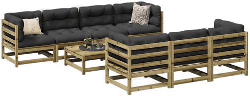 Vidaxl Hagesofasett 8 deler