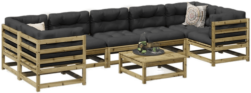 Vidaxl Hagesofasett 8 deler