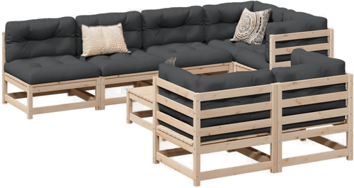 Vidaxl Hagesofasett 8 deler