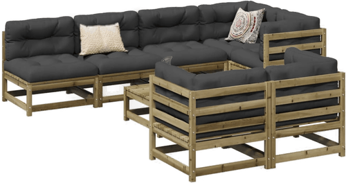 Vidaxl Hagesofasett 8 deler