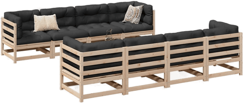 Vidaxl Hagesofasett 9 deler