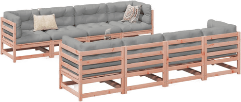 Vidaxl Hagesofasett 9 deler