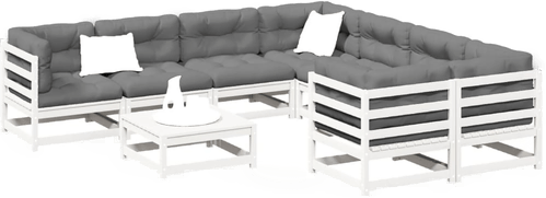 Vidaxl Hagesofasett 9 deler