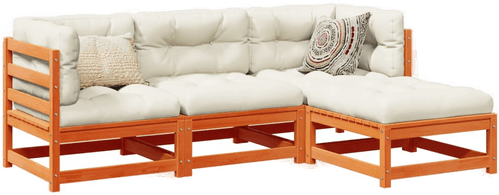 Vidaxl Hagesofasett 4 deler