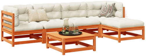 Vidaxl Hagesofasett 6 deler