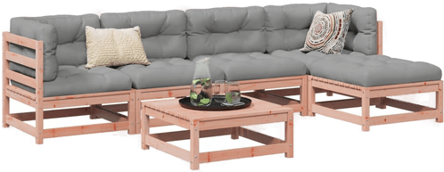 Vidaxl Hagesofasett 6 deler