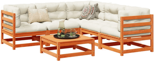 Vidaxl Hagesofasett 6 deler