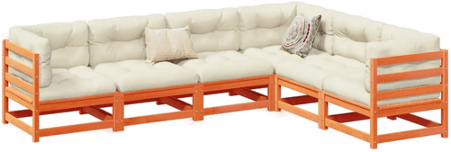 Vidaxl Hagesofasett 6 deler