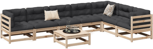 Vidaxl Hagesofasett 8 deler