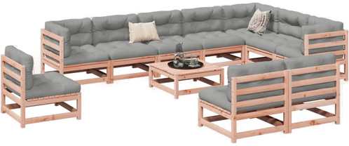 Vidaxl Hagesofasett 11 deler