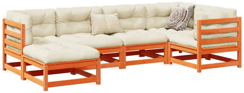 Vidaxl Hagesofasett 6 deler