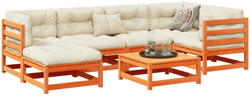 Vidaxl Hagesofasett 7 deler