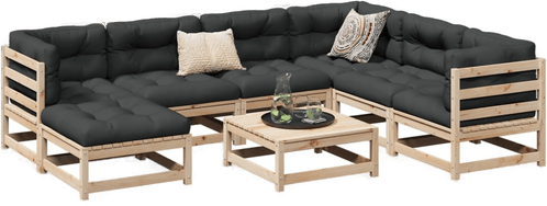 Vidaxl Hagesofasett 8 deler