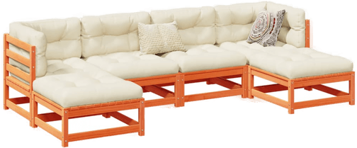 Vidaxl Hagesofasett 6 deler