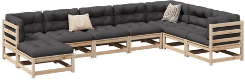 Vidaxl Hagesofasett 8 deler