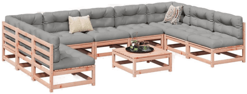 Vidaxl Hagesofasett 10 deler