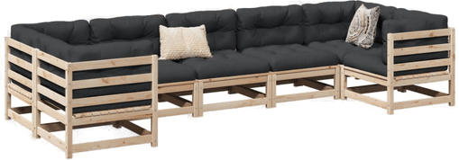 Vidaxl Hagesofasett 7 deler