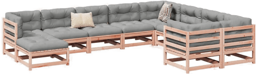 Vidaxl Hagesofasett 10 deler