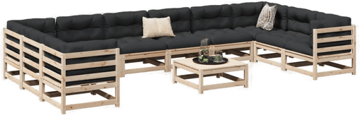Vidaxl Hagesofasett 11 deler