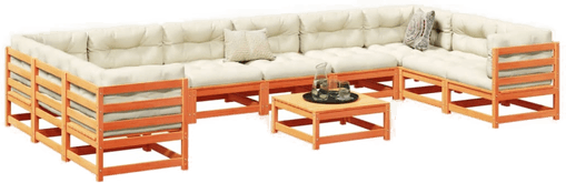 Vidaxl Hagesofasett 11 deler