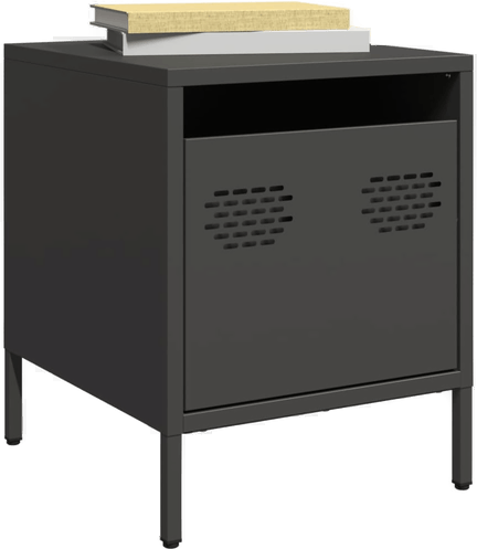 Vidaxl Nattbord 2 stk svart 35x39 cm