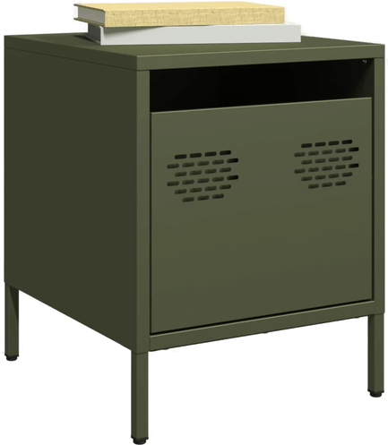 Vidaxl Nattbord olivengrønn 35x39 cm
