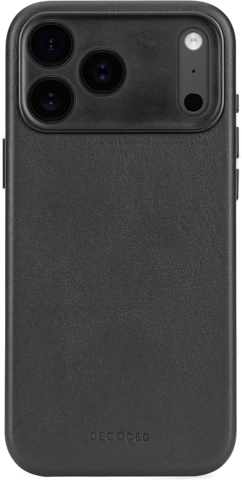 Decoded Leather Backcover iPhone 17 Pro Svart
