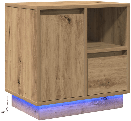 Vidaxl Nattbordskap Artisan Eik