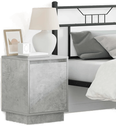 Vidaxl Nattbordskap Betonggrå