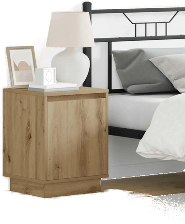 Vidaxl Nattbordskap 2 pcs Artisan Eik