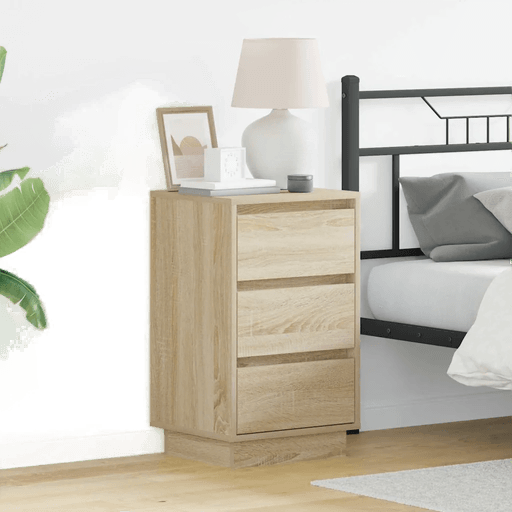 Vidaxl Nattbordskap Sonoma eik