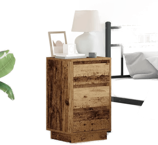 Vidaxl Nattbordskap Gammelt tre