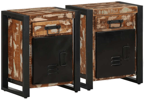 Vidaxl Nattbord 2 stk mangotre