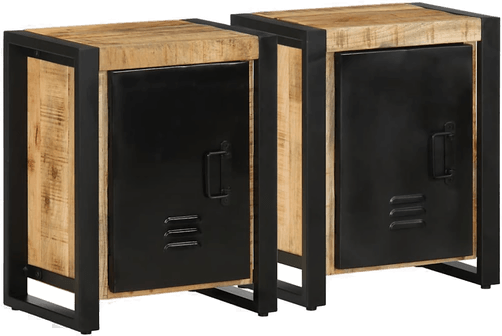 Vidaxl Nattbord 2 stk mangotre