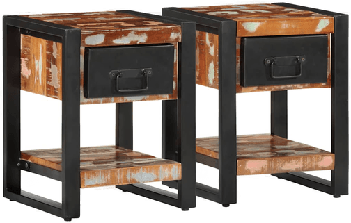 Vidaxl Nattbord 2 stk mangotre