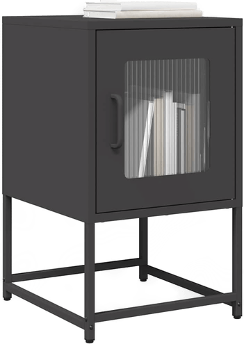 Vidaxl Nattbord svart 36x39x60,5 cm