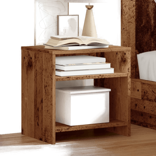 Vidaxl Nattbord gammelt tre 40x30 cm