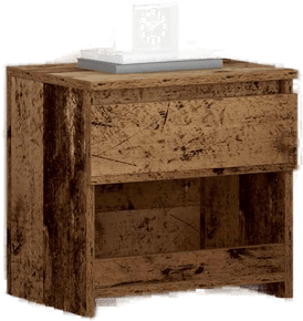 Vidaxl Nattbord gammelt tre 40x30 cm