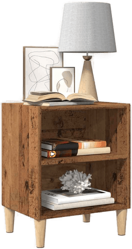 Vidaxl Nattbord gammelt tre 40x30 cm