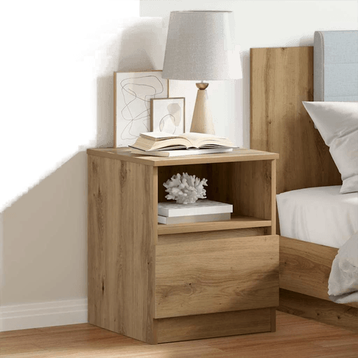 Vidaxl Nattbord artisan eik 40x40 cm
