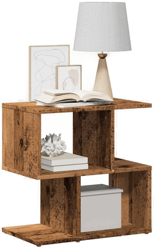 Vidaxl Nattbord gammelt tre 50x30 cm