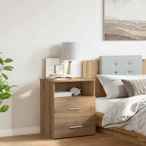 Vidaxl Nattbord artisan eik 50x32 cm