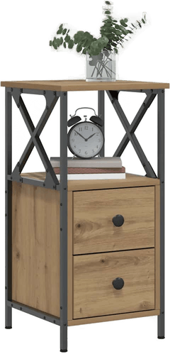 Vidaxl Nattbord 2 stk artisan eik