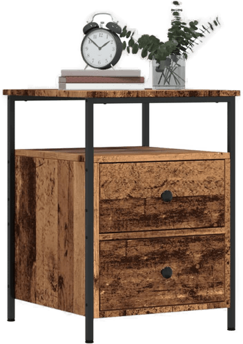 Vidaxl Nattbord gammelt tre