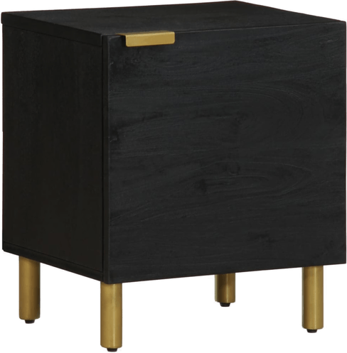 Vidaxl Nattbord svart 40x33 cm