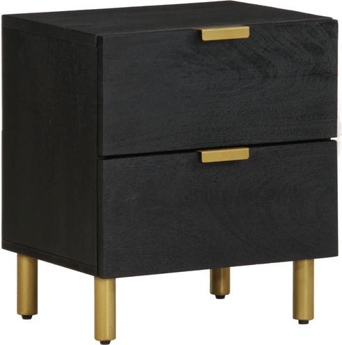 Vidaxl Nattbord svart 40x33 cm