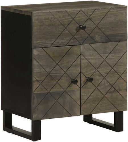 Vidaxl Nattbord svart 50x33x60 cm