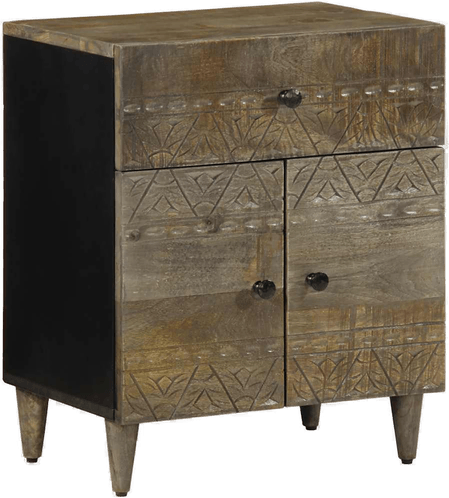 Vidaxl Nattbord lysegrå 50x33 cm